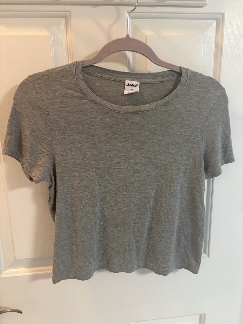 J.O and co Gray Short-Sleeve Crewneck Tee